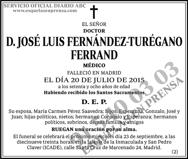 José Luis Fernández-Turégano Ferrand